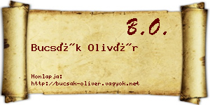 Bucsák Olivér névjegykártya